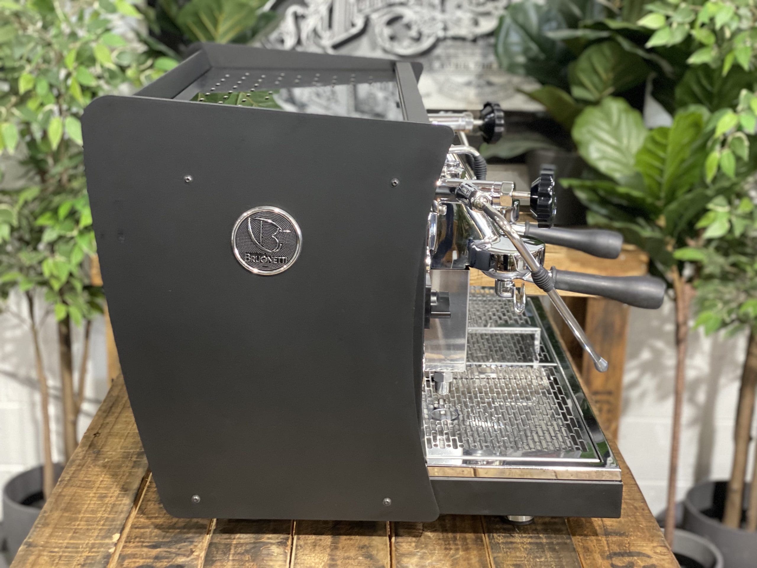 Brugnetti Giulia Manufactum 2 Group Black Espresso Coffee Machine - 31961