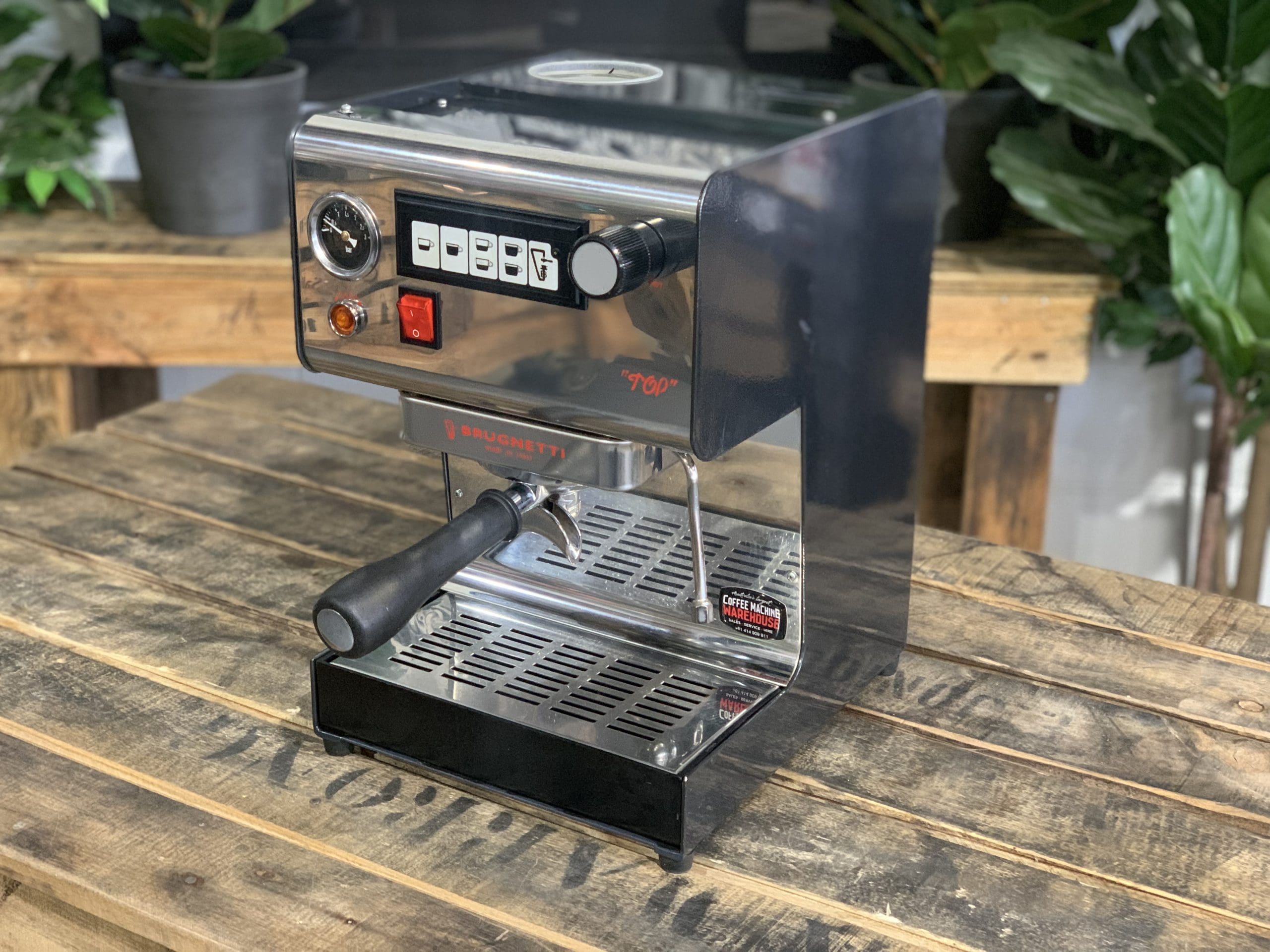 Brugnetti Simona Top 1 Group Stainless Espresso Coffee Machine - 35385