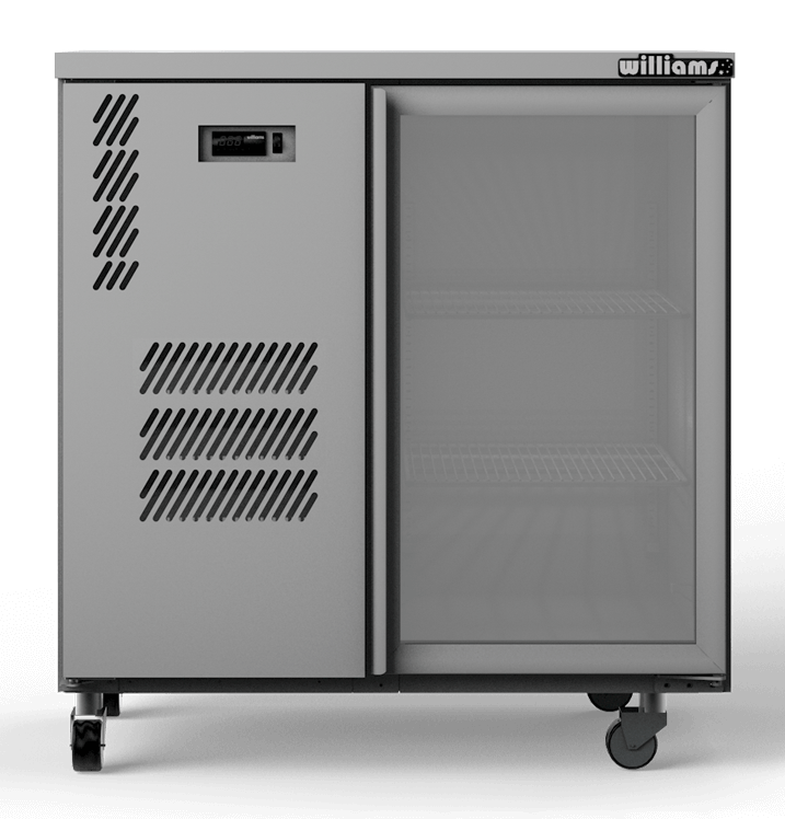 Williams Cameo - One Door Stainless Steel Under Counter Display Refrigerator HC1UGS