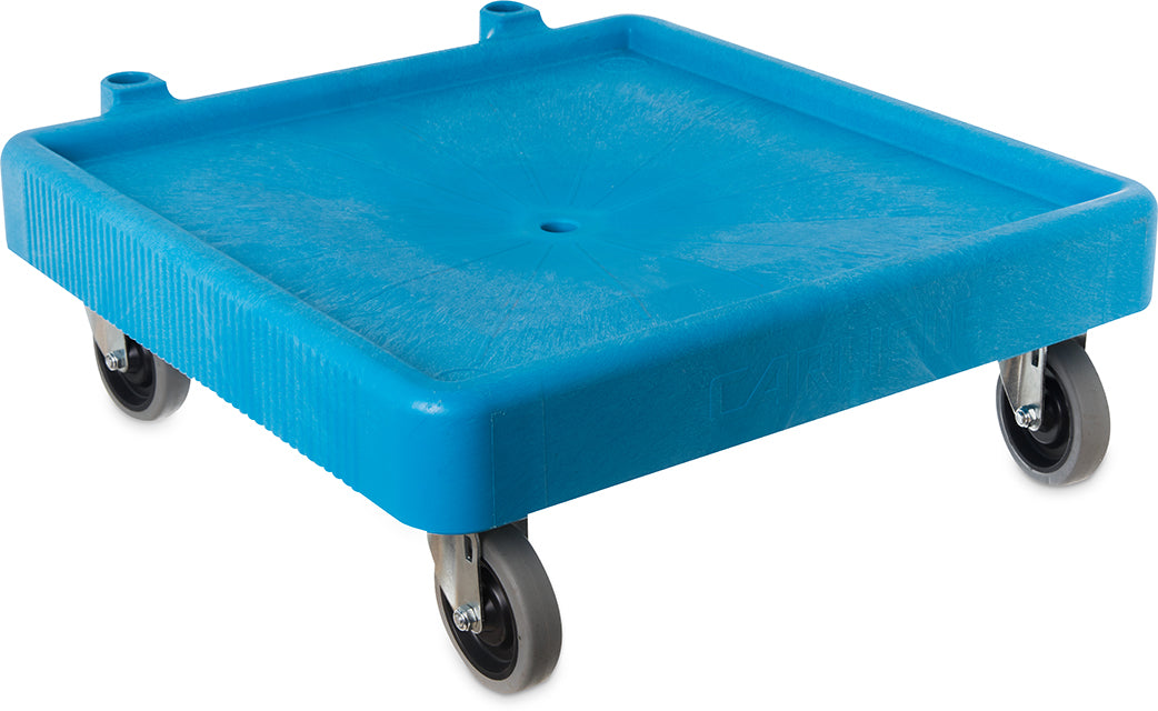 Carlisle E-Z Glide Blue Warewashing Rack Dolly without Handle 572mm x 572mm x 203mm - C223614