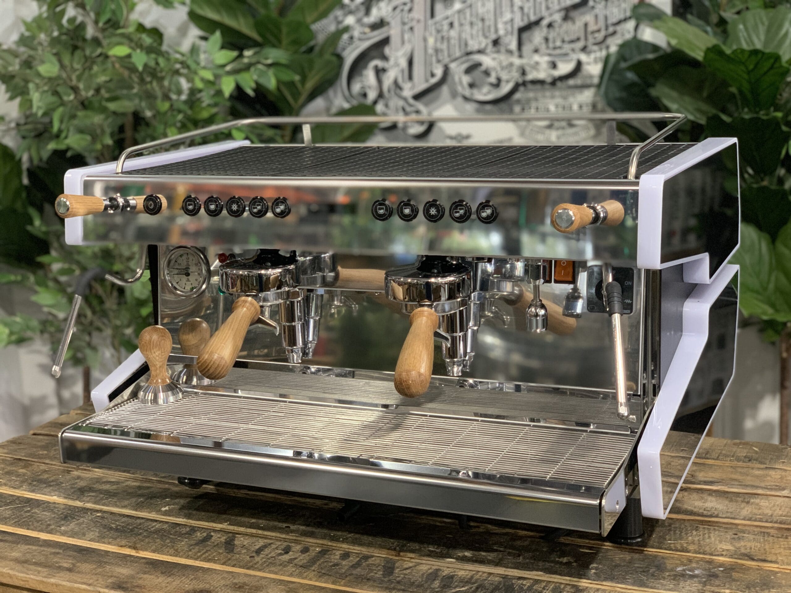 CIME CO-03 NEO E61 Stainless - 2 Group Commercial Espresso Machine - White
