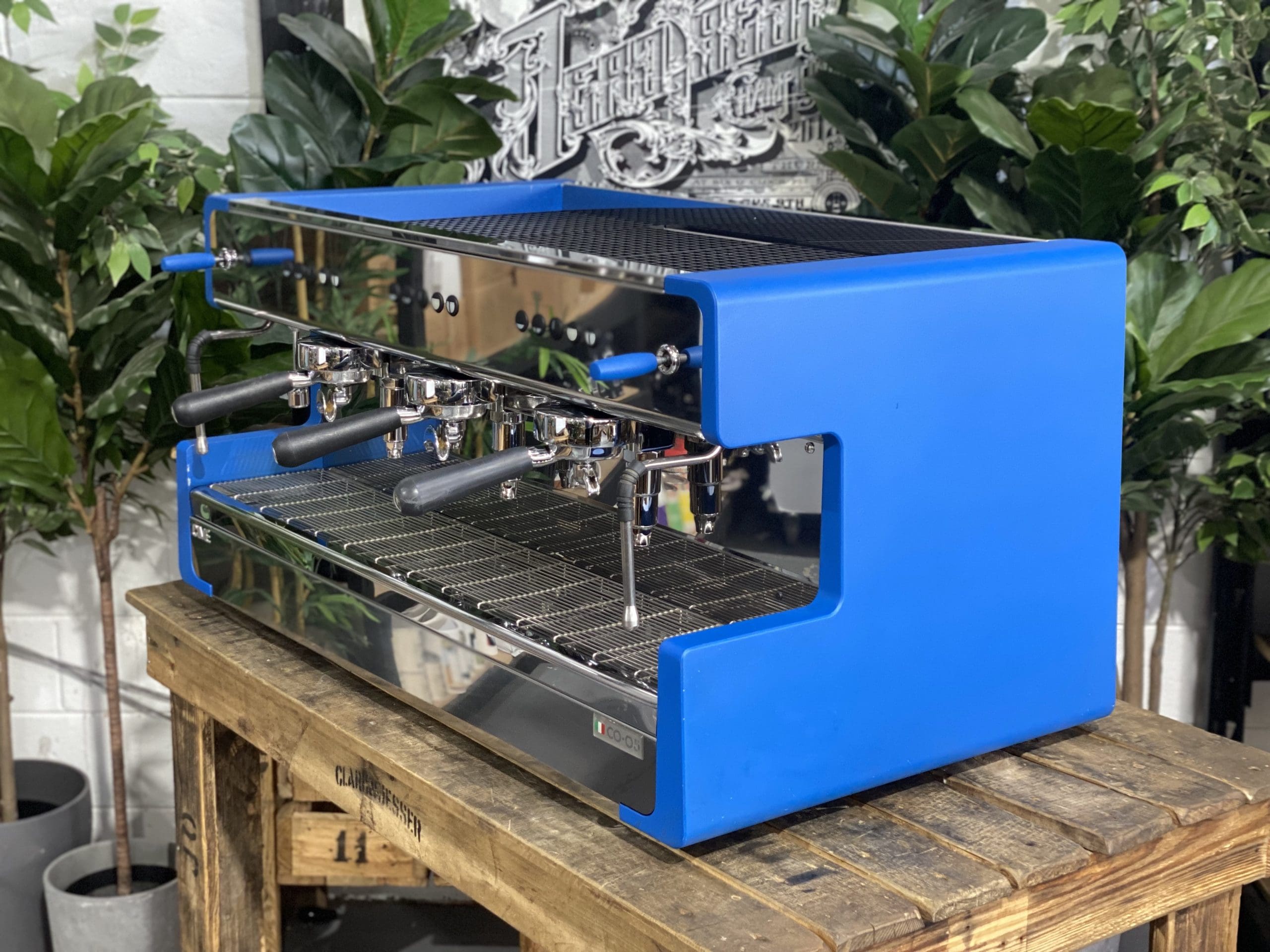 CIME CO-05 3 Group Blue Espresso Coffee Machine - 34429