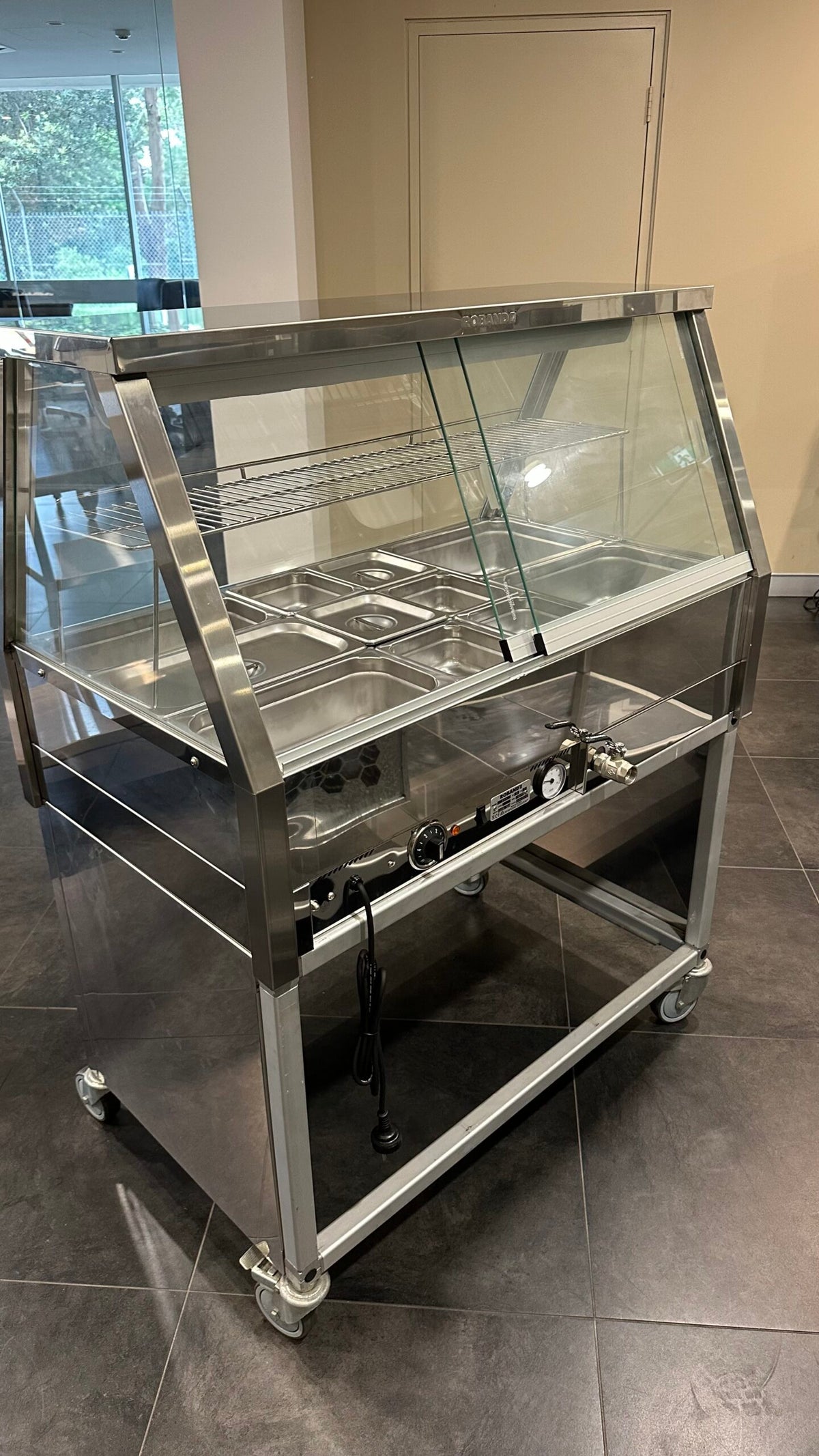 Double Row Straight Glass Hot Foodbar (CL-E23-18368)