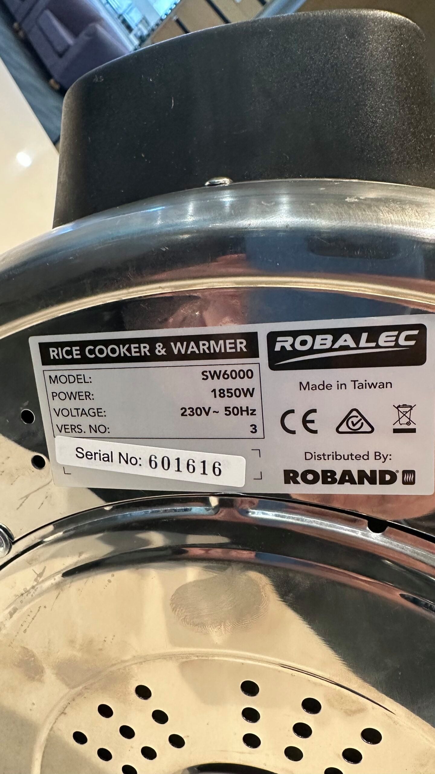 Rice Cooker & Warmer (CL-SW6000-601616)