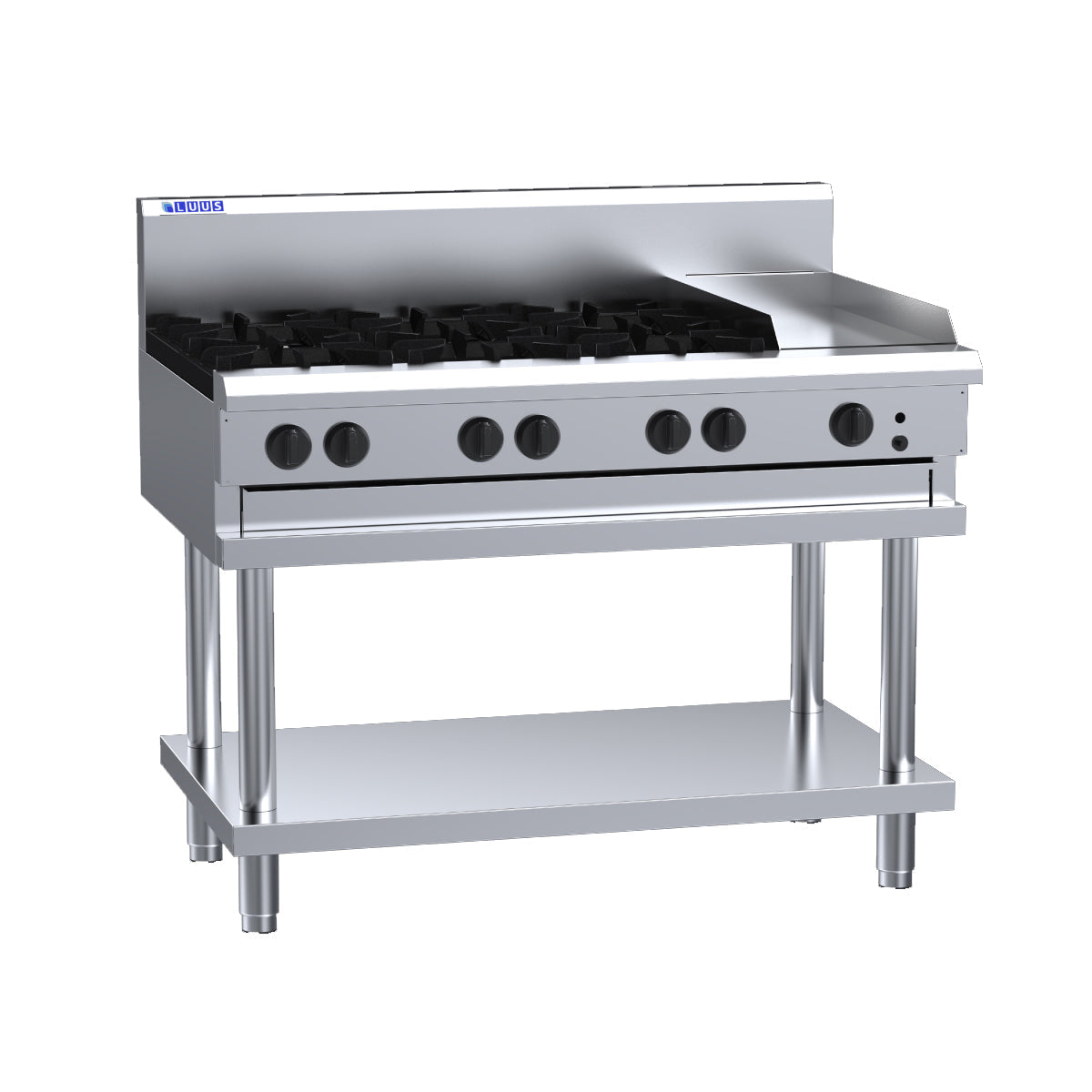 Luus 6 Burner 300mm Griddle Cooktop CS-6B3P