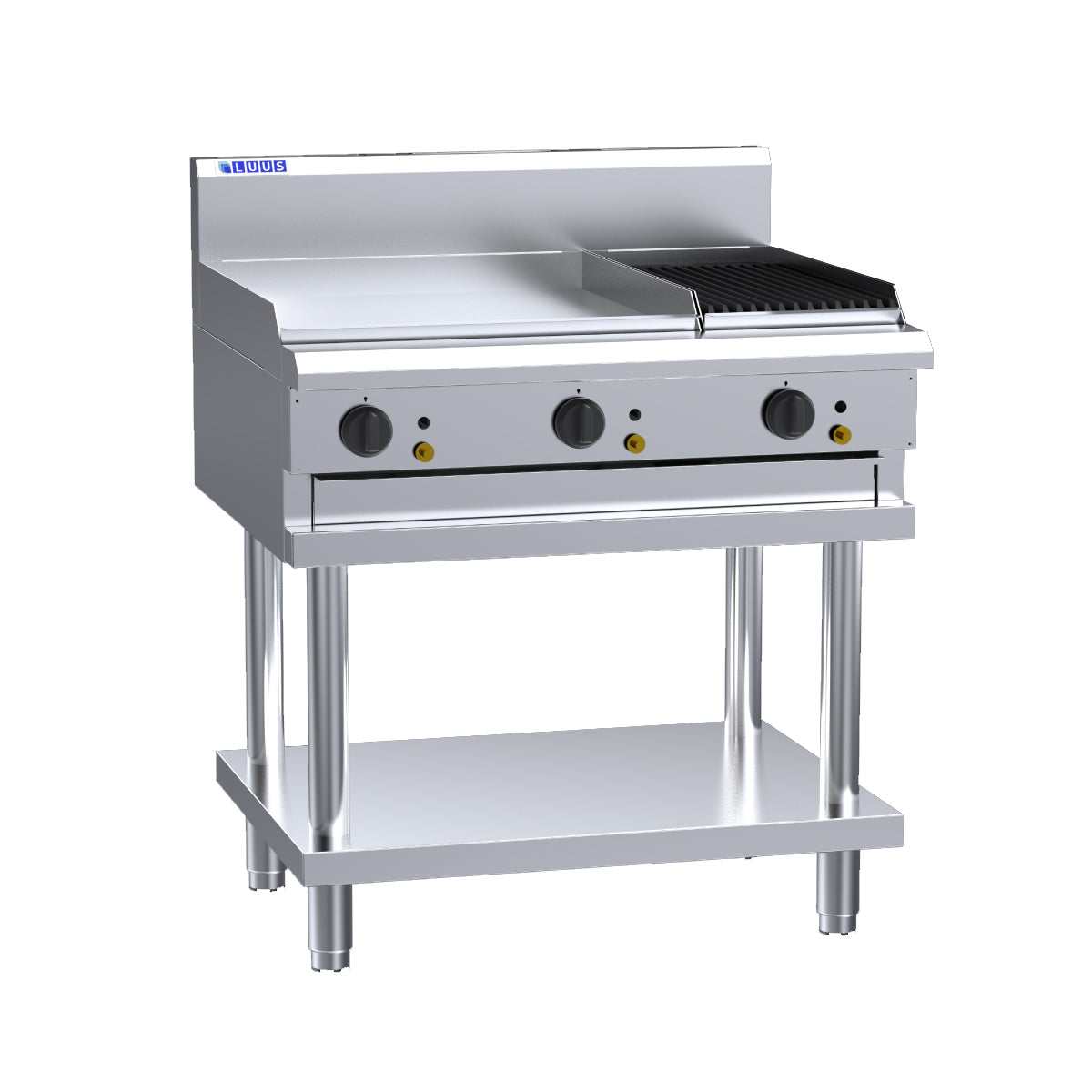 Luus 600mm Griddle 300mm Chargrill CS-6P3C-LPG - LPG