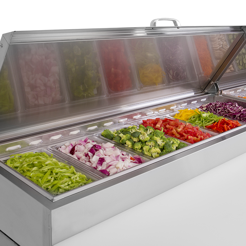 Turbo Air 3 Door Pizza Prep Fridge CTPR-93SD