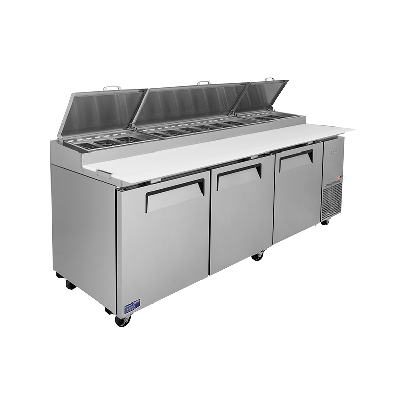 Turbo Air 3 Door Pizza Prep Fridge CTPR-93SD