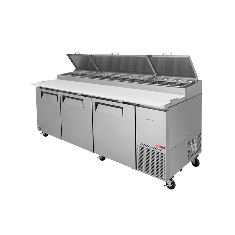 Turbo Air 3 Door Pizza Prep Fridge CTPR-93SD
