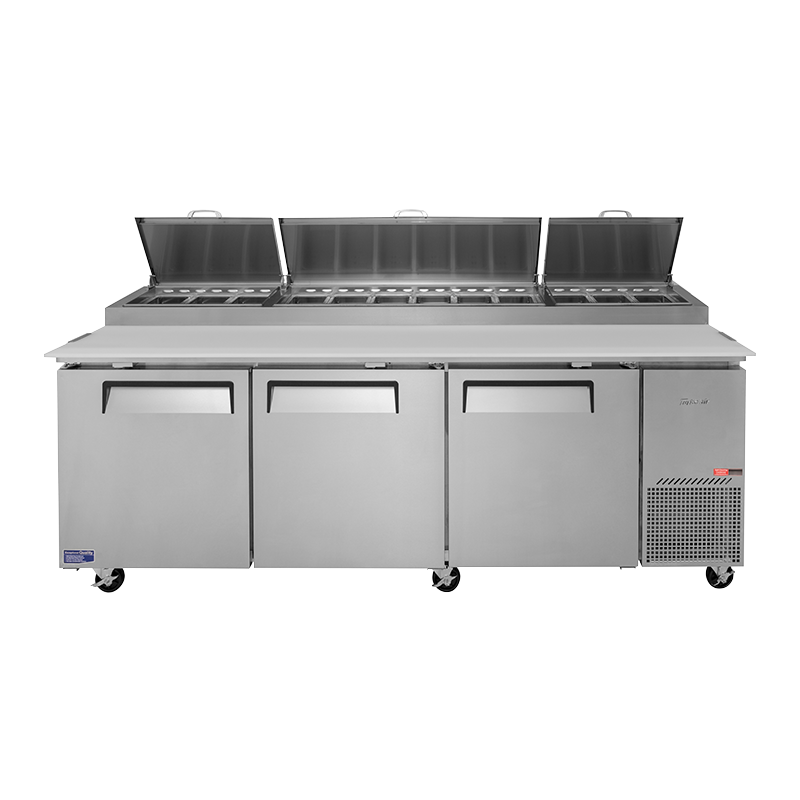 Turbo Air 3 Door Pizza Prep Fridge CTPR-93SD