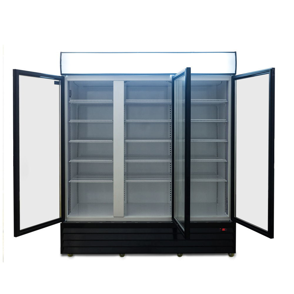 AG Equipment 1500L Triple Glass Door Upright Display Fridge CU1500TNG