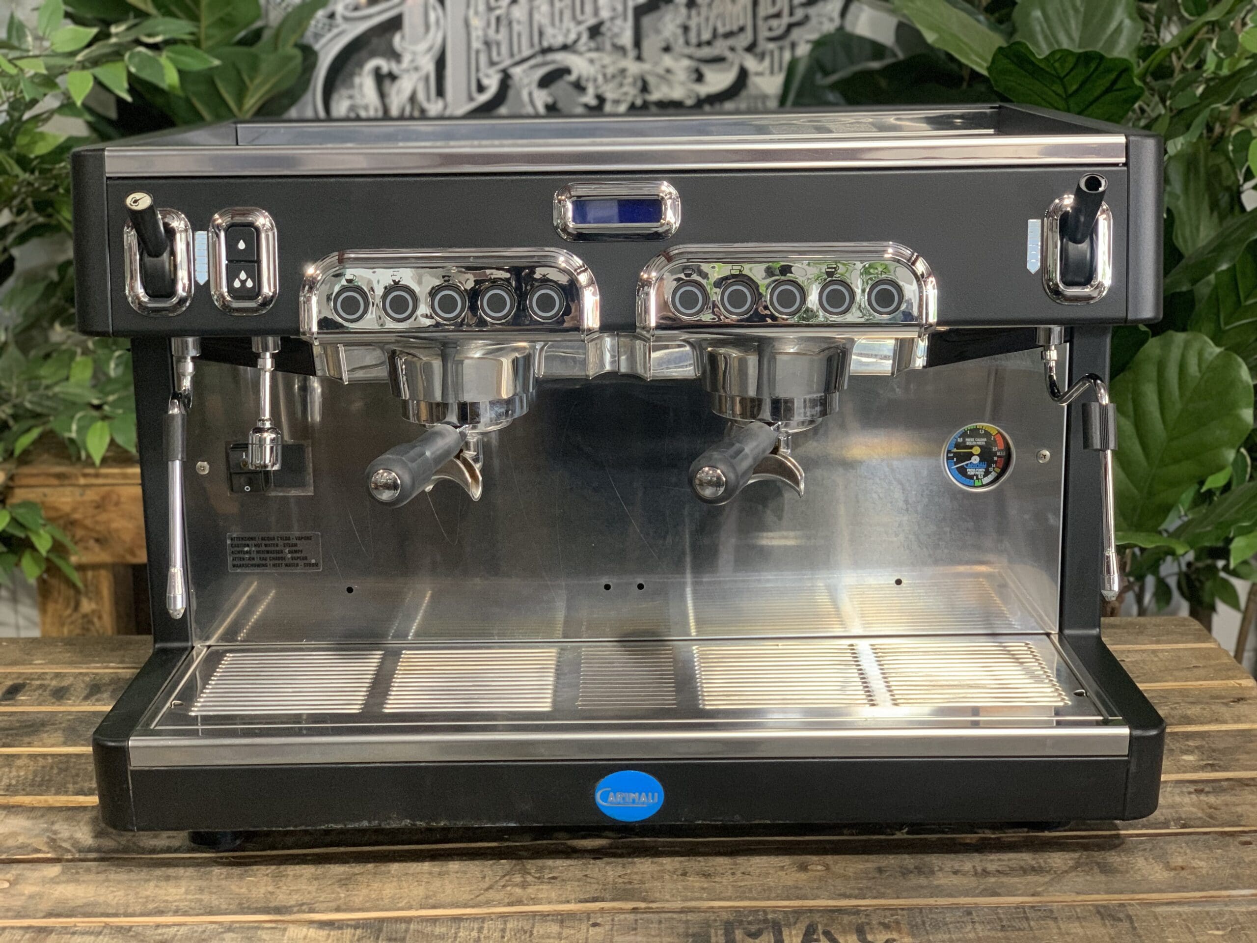 Carimali Cento 2 Group Black High Cup Espresso Coffee Machine - 18995
