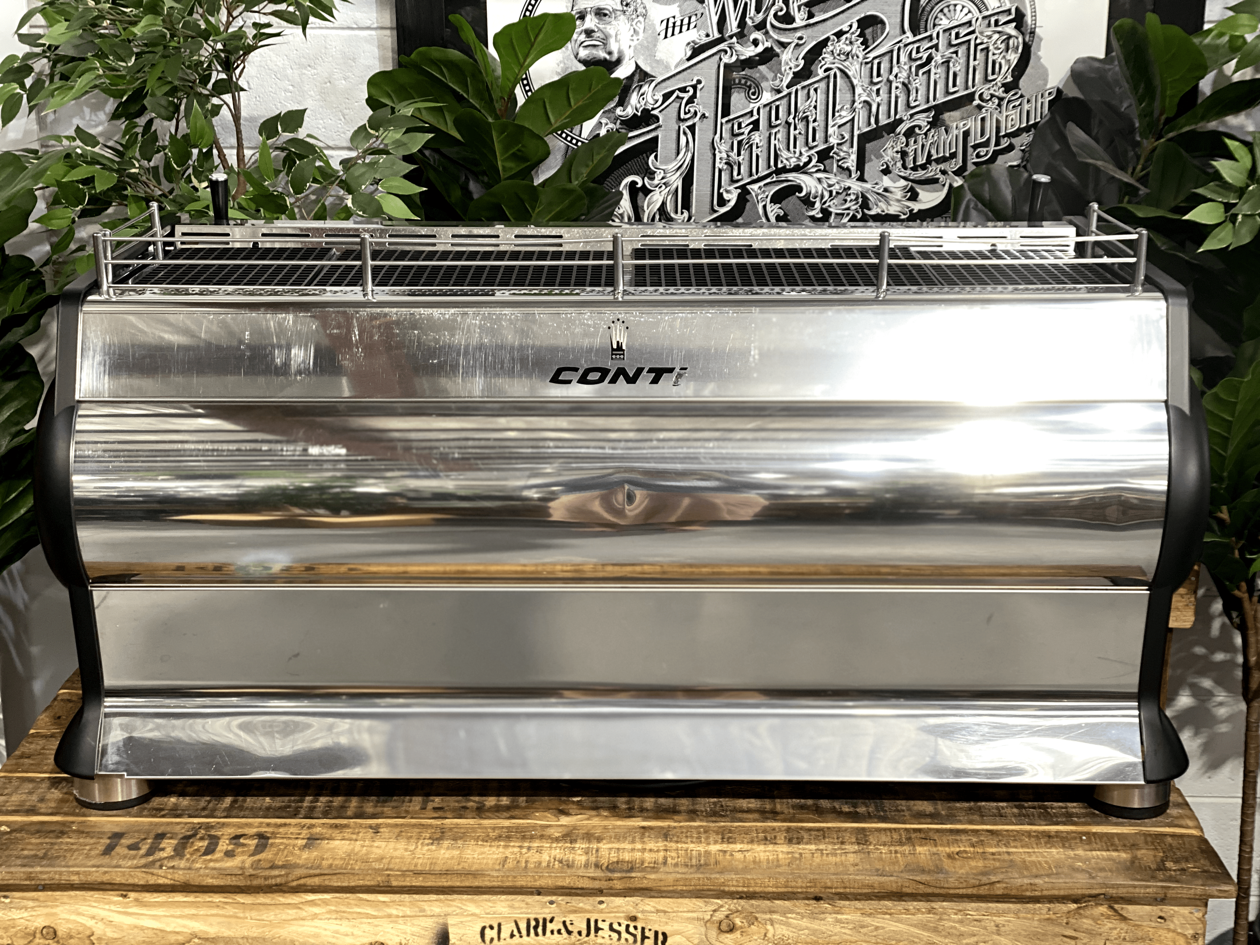 Conti Monte Carlo 3 Group Black Espresso Coffee Machine - 31872