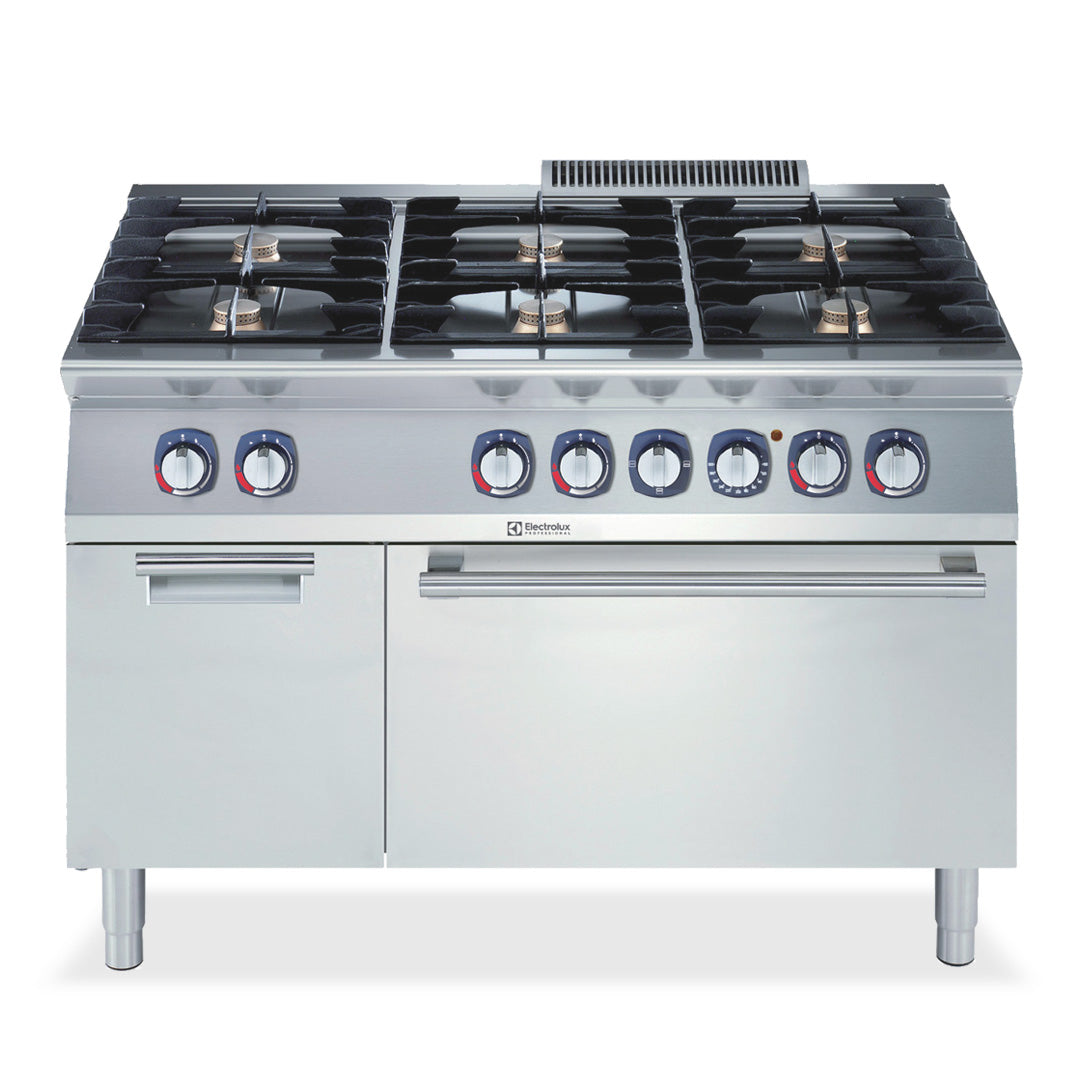 Electrolux 700XP 6 Burner Gas Range with Gas Oven 1200mm - E7GCGL6C1A
