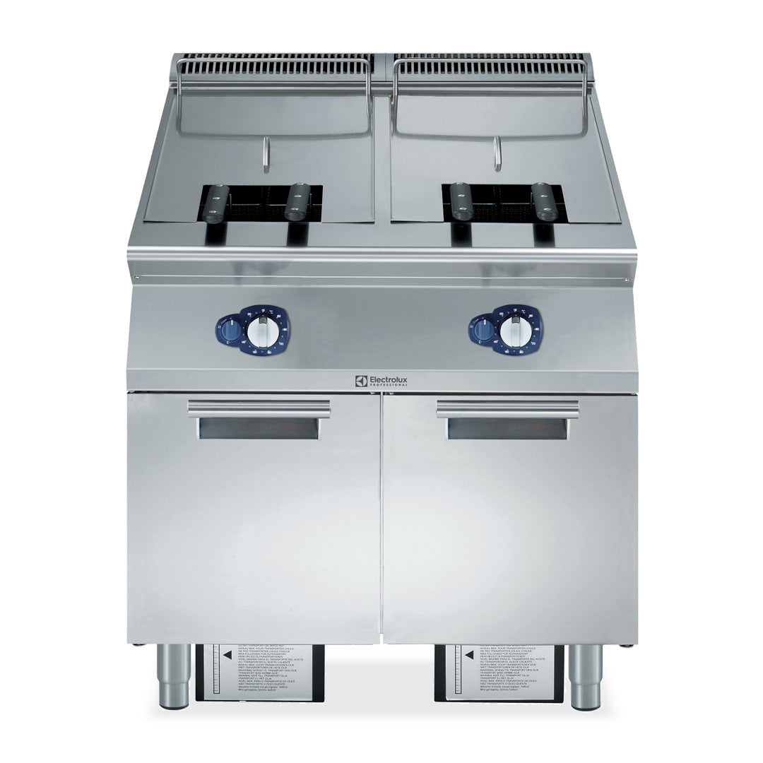 Electrolux 900XP 23L + 23L Double Pan Gas Fryer 800mm - E9KKGABAMEA