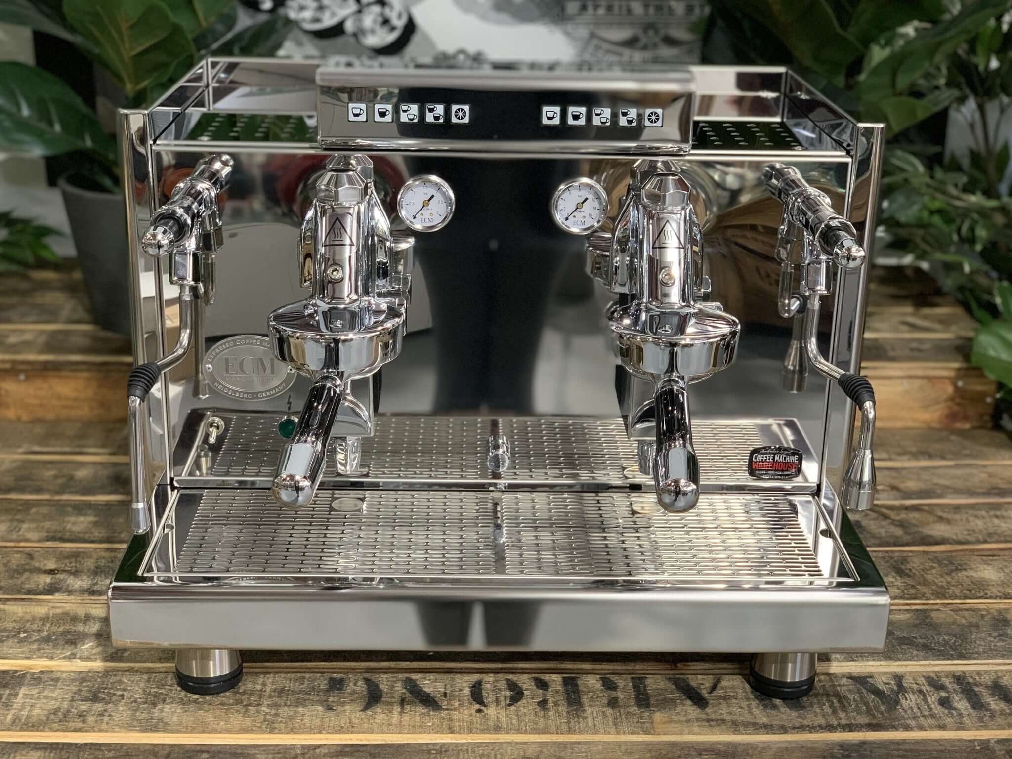 Ecm Elektronika Profi Due Brand - 2 Group Commercial Espresso Machine - Stainless Steel