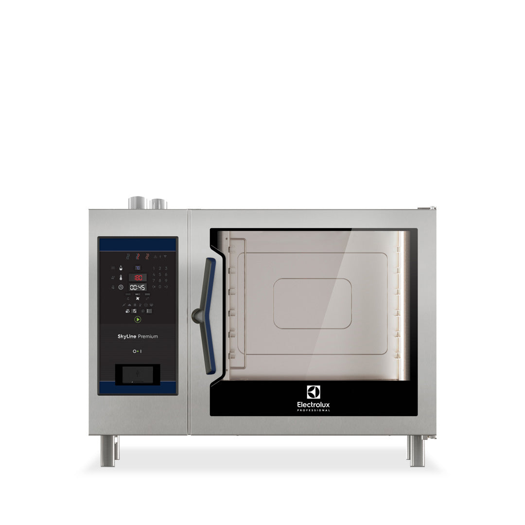 Electrolux SKYLINE Premium 6 x 2/1GN Electric Combi Oven with Boiler and Digital Controls - ECOE62B2S0