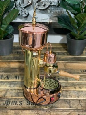 Elektra Micro Casa Semi Automatica & Brass - 1 Group Commercial Espresso Machine - Gold
