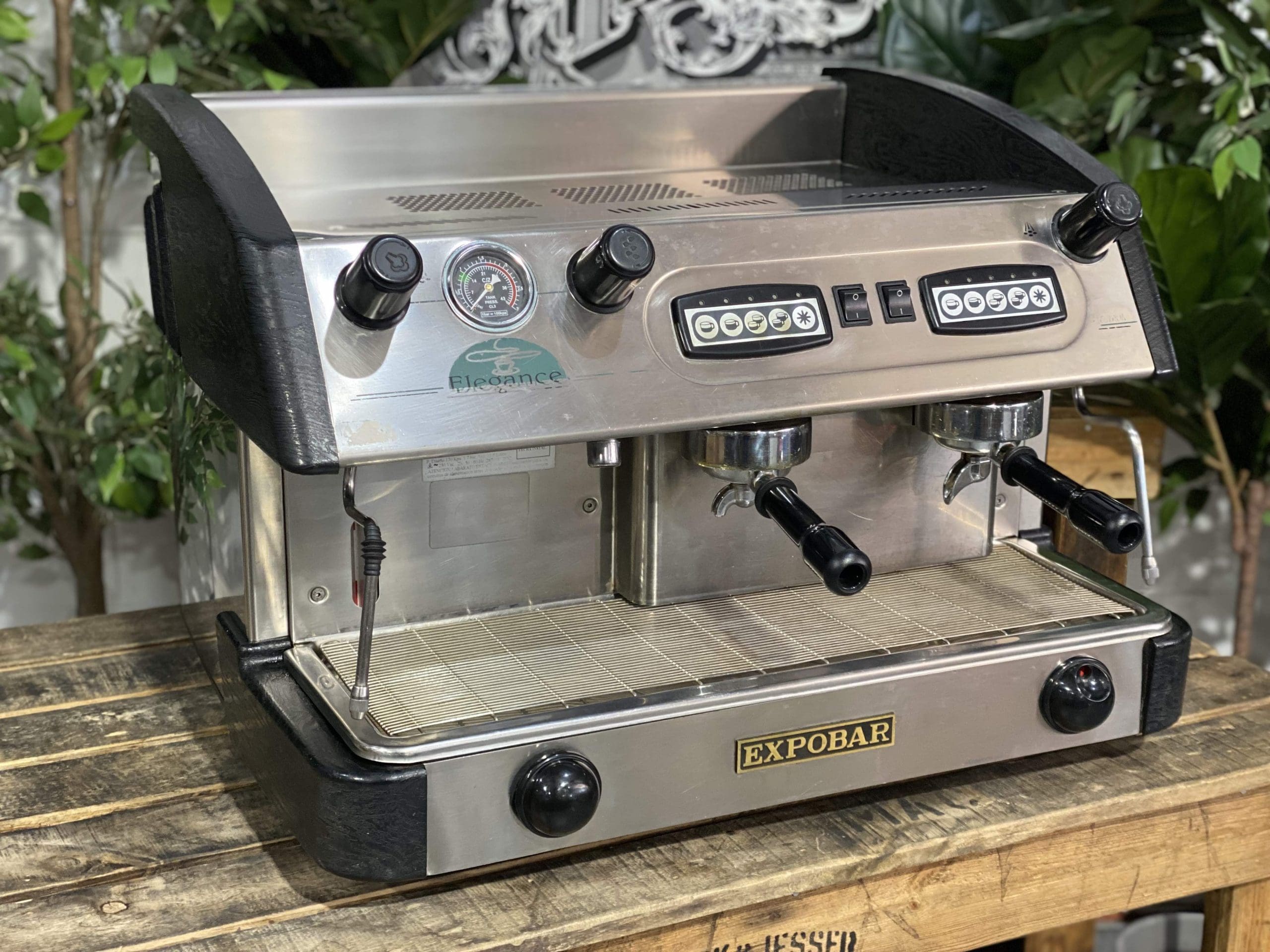 Expobar Elegance Low Cup 2 Group Black / Stainless - 30732