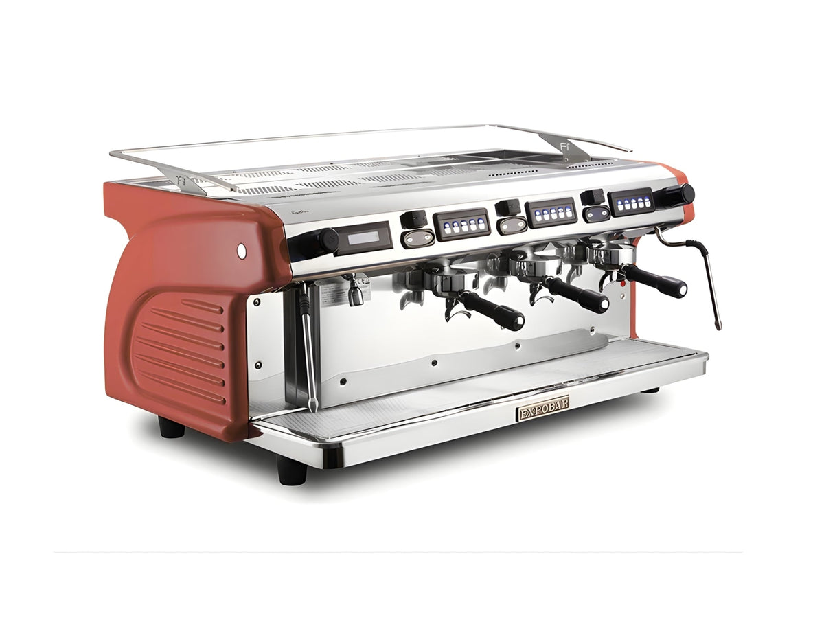 Expobar Ruggero Classic Multi Boiler V2.0 - - 3 Group Commercial Espresso Machine - Commercial - Red