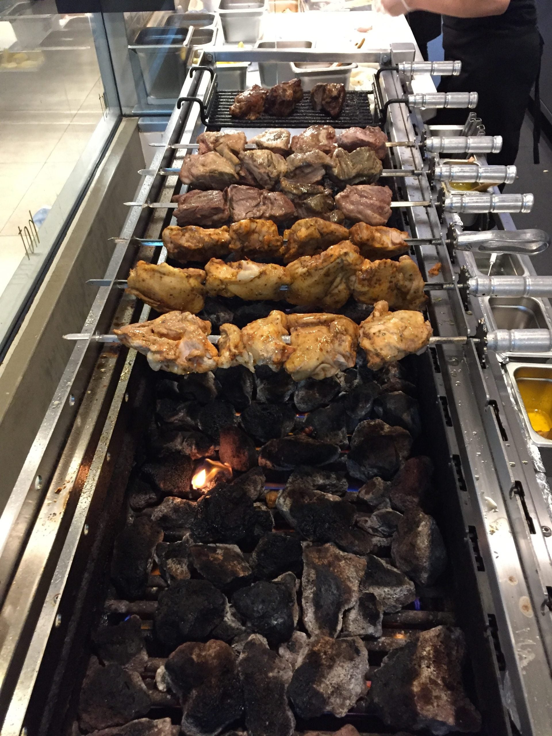 Scheer Gas Lava Rock Open Rear Rotisserie - 1200mm Width - LV500A