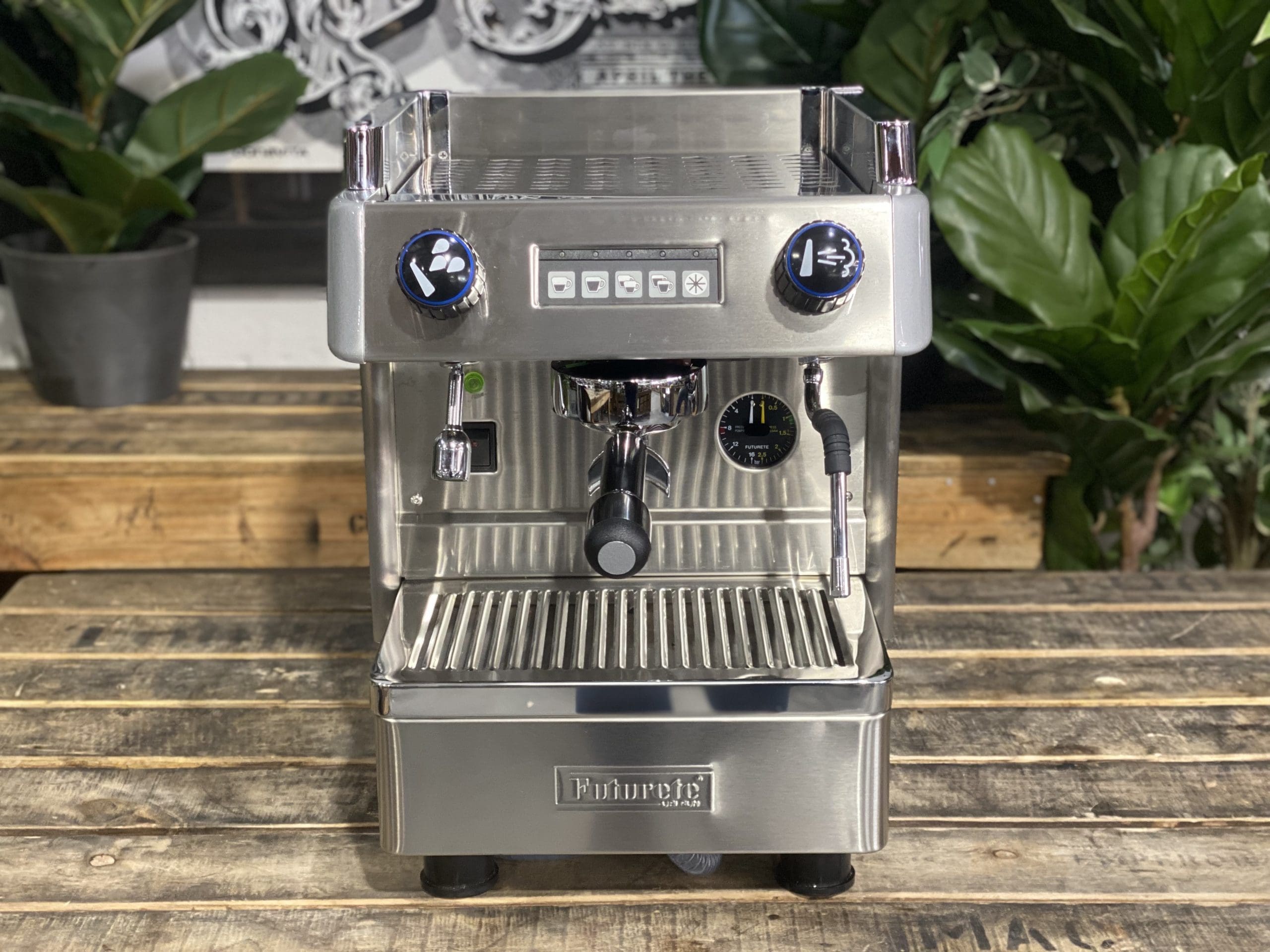 Futurete Piccolina - 1 Group Commercial Espresso Machine - Stainless Steel