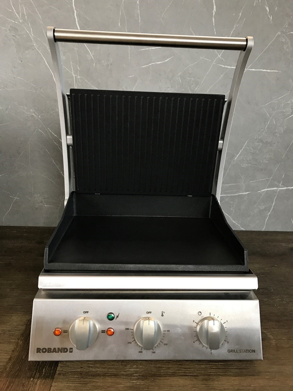 Roband Grill Station 6 slice, non stick with ribbed top plate - GSA610RT