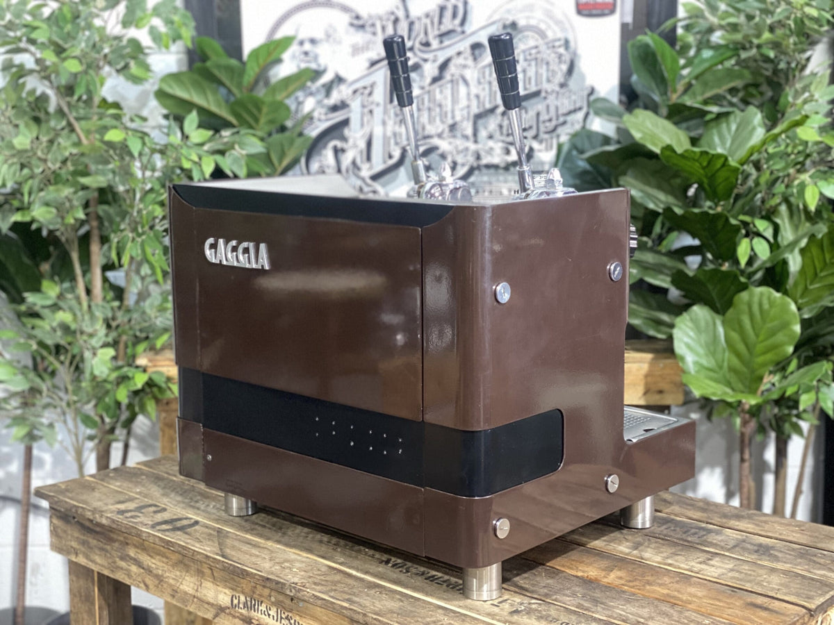 Gaggia Tell Lever 1979 - - 2 Group Commercial Espresso Machine - Commercial - Brown