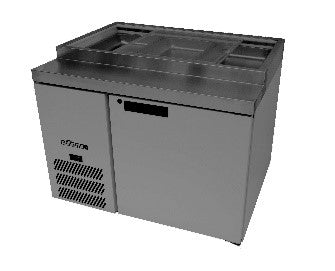 Williams Banksia - One Door Stainless Steel Prep Counter Fridge With Flat Blown Air Well HSP3UBASS