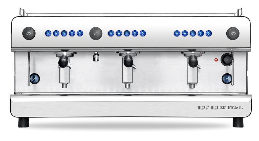 Iberital IB7 - 3 Group Commercial Espresso Machine - Black