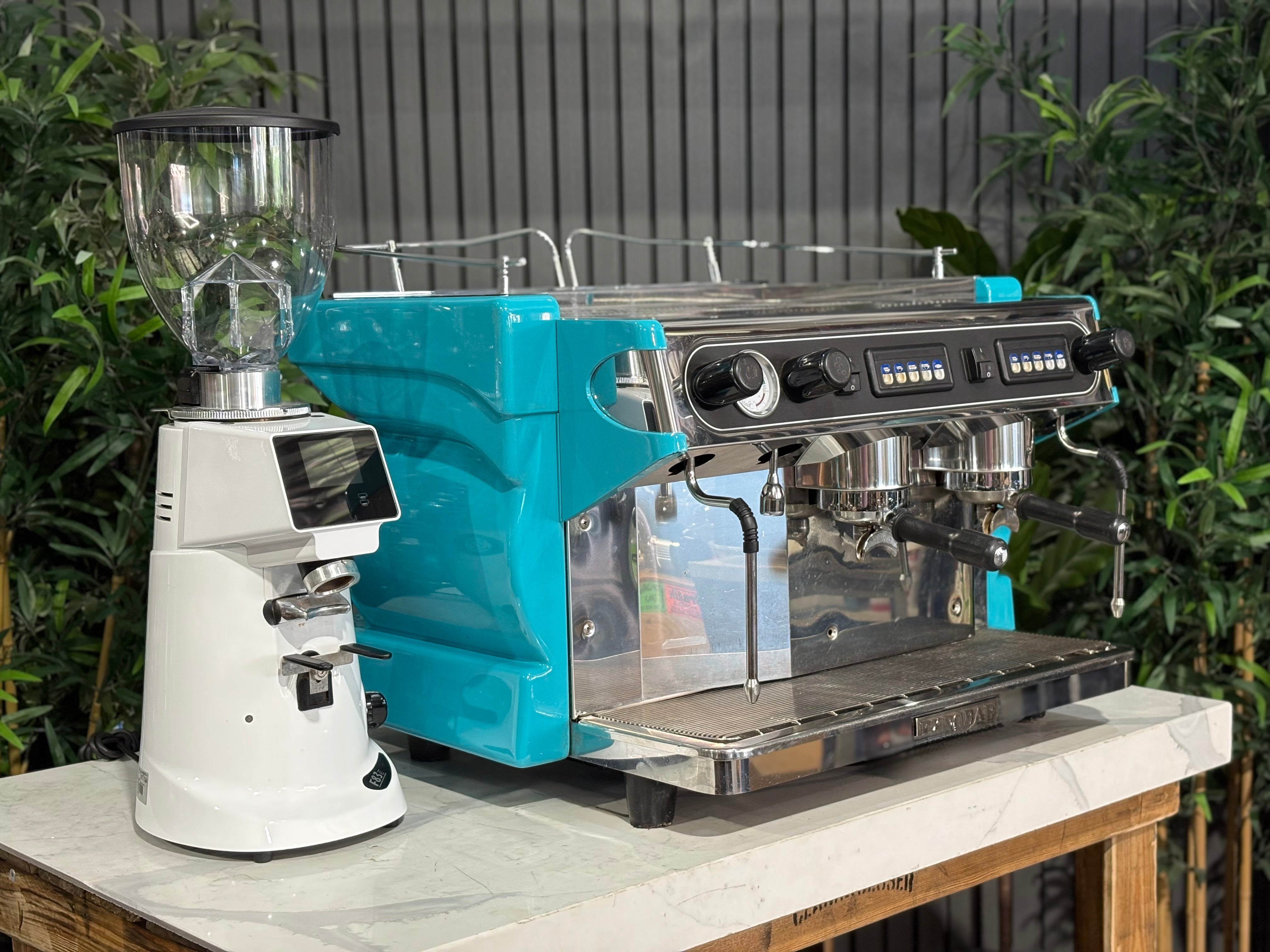 Expobar Alfa Ruggero & F83 Electronic Grinder - 2 Group Commercial Espresso Machine