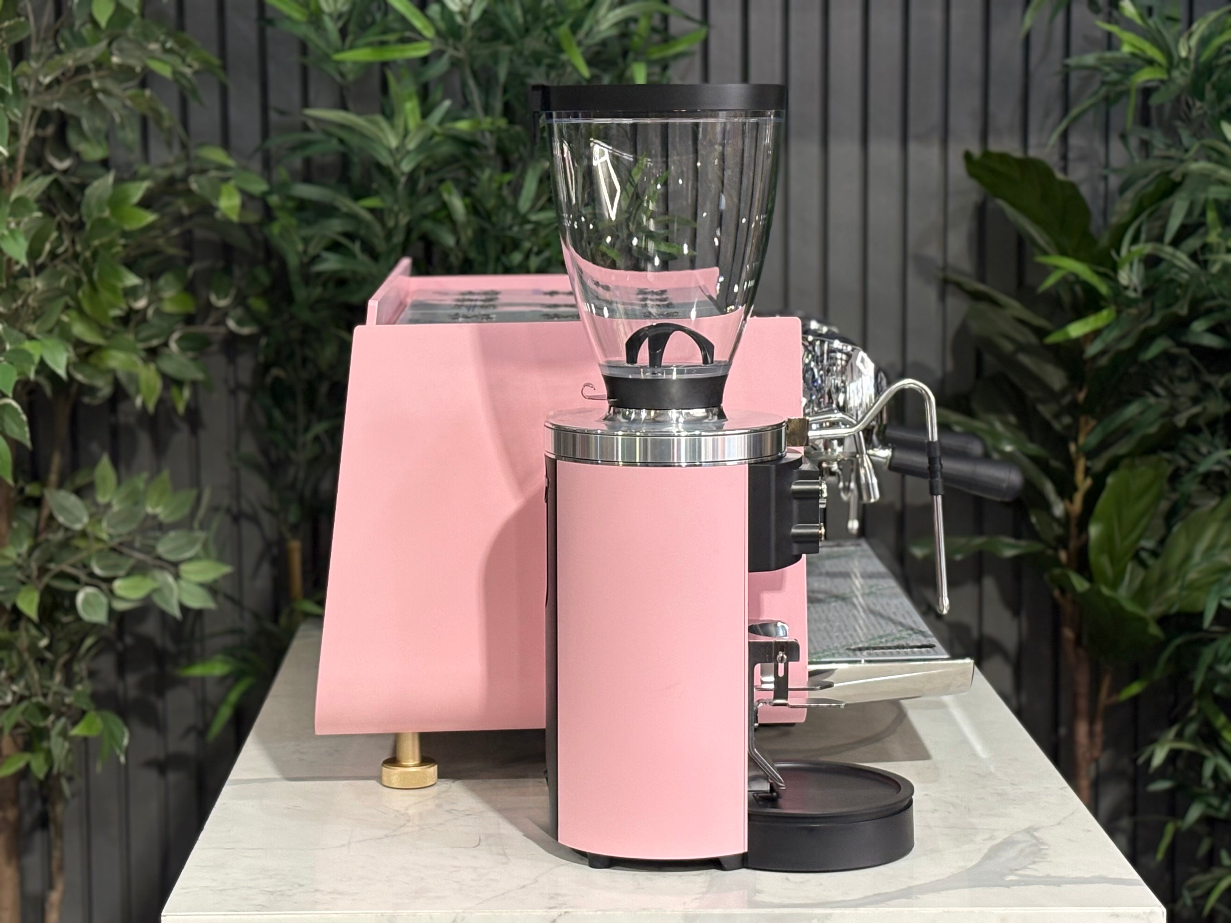 Victoria Arduino Eagle One & Grinder Custom Pink - 2 Group Commercial Espresso Machine - Gold