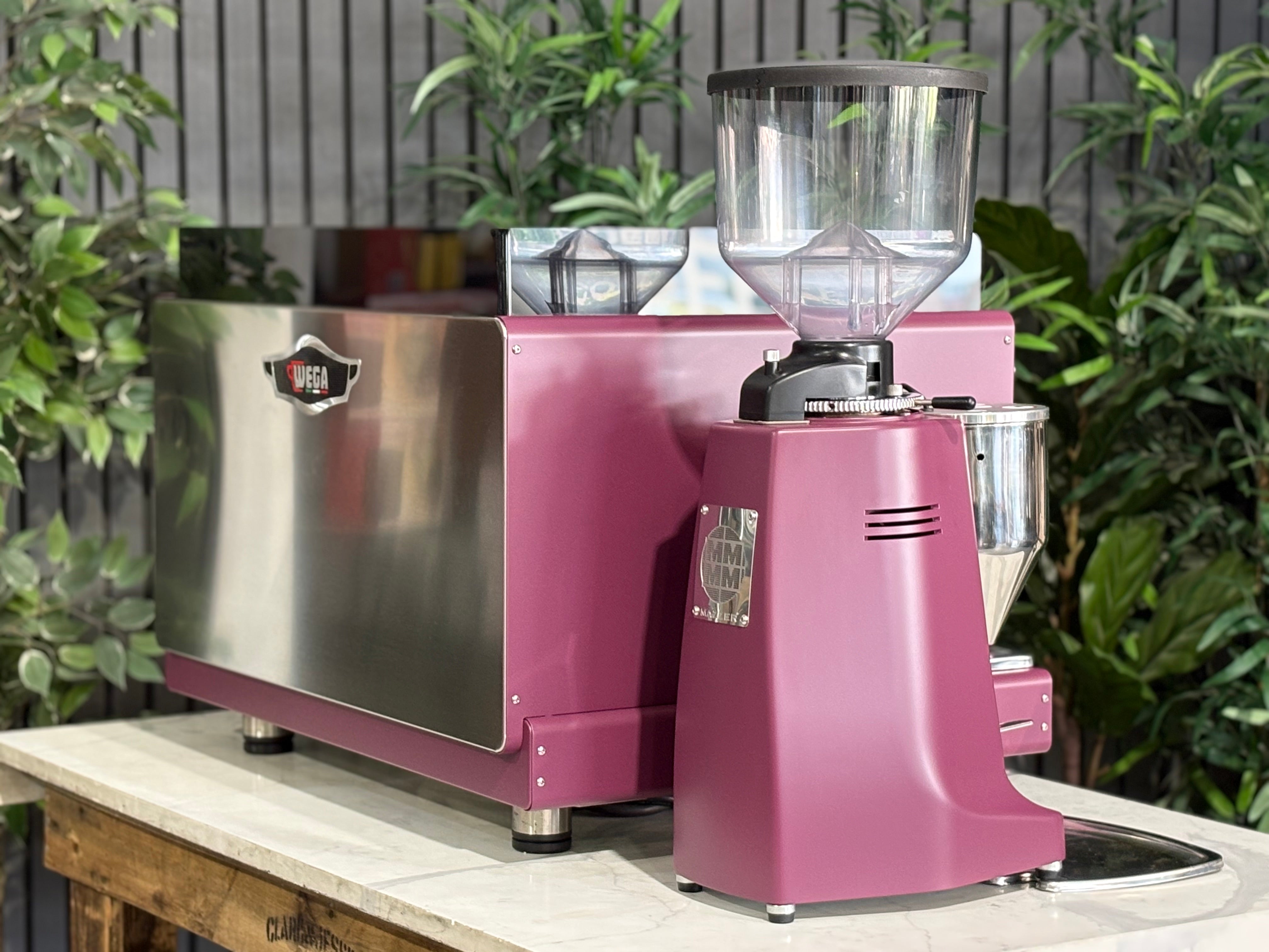 Wega Pegaso EVD & Mazzer Major Electronic Grinder Package - 2 Group Commercial Espresso Machine