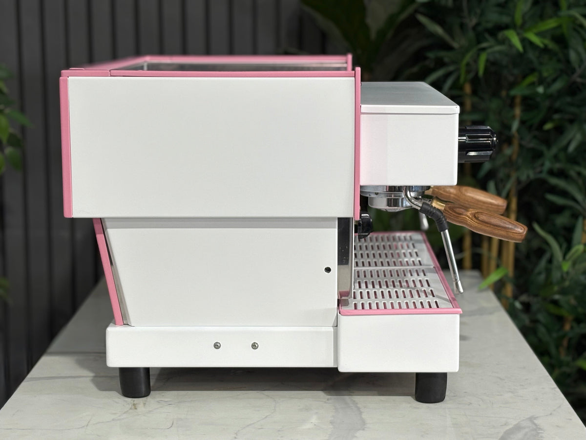 La Marzocco Linea Classic EE - - 2 Group Commercial Espresso Machine - Commercial - Pink & White & Timber
