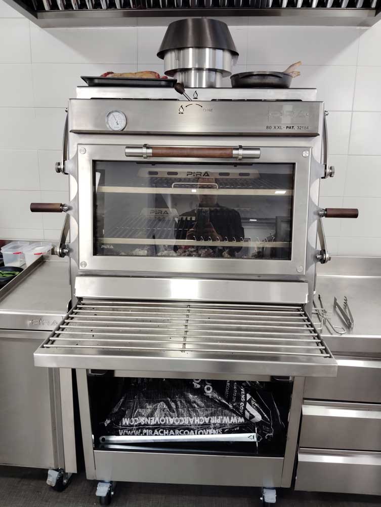 Pira 80 XXL Silver ED Charcoal Oven - 490.108