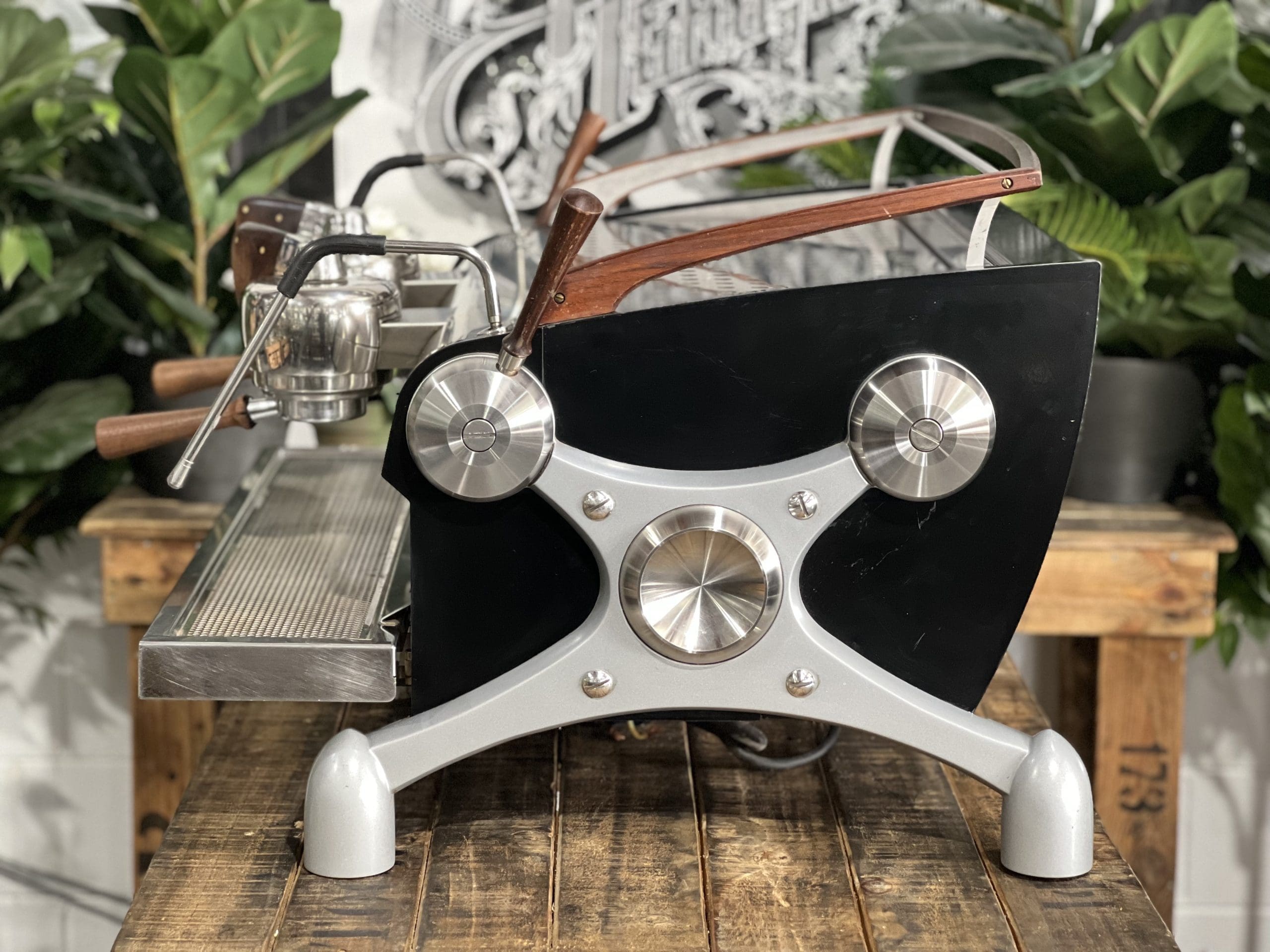 Slayer V3 2 Group Black & Timber Espresso Coffee Machine - 36693