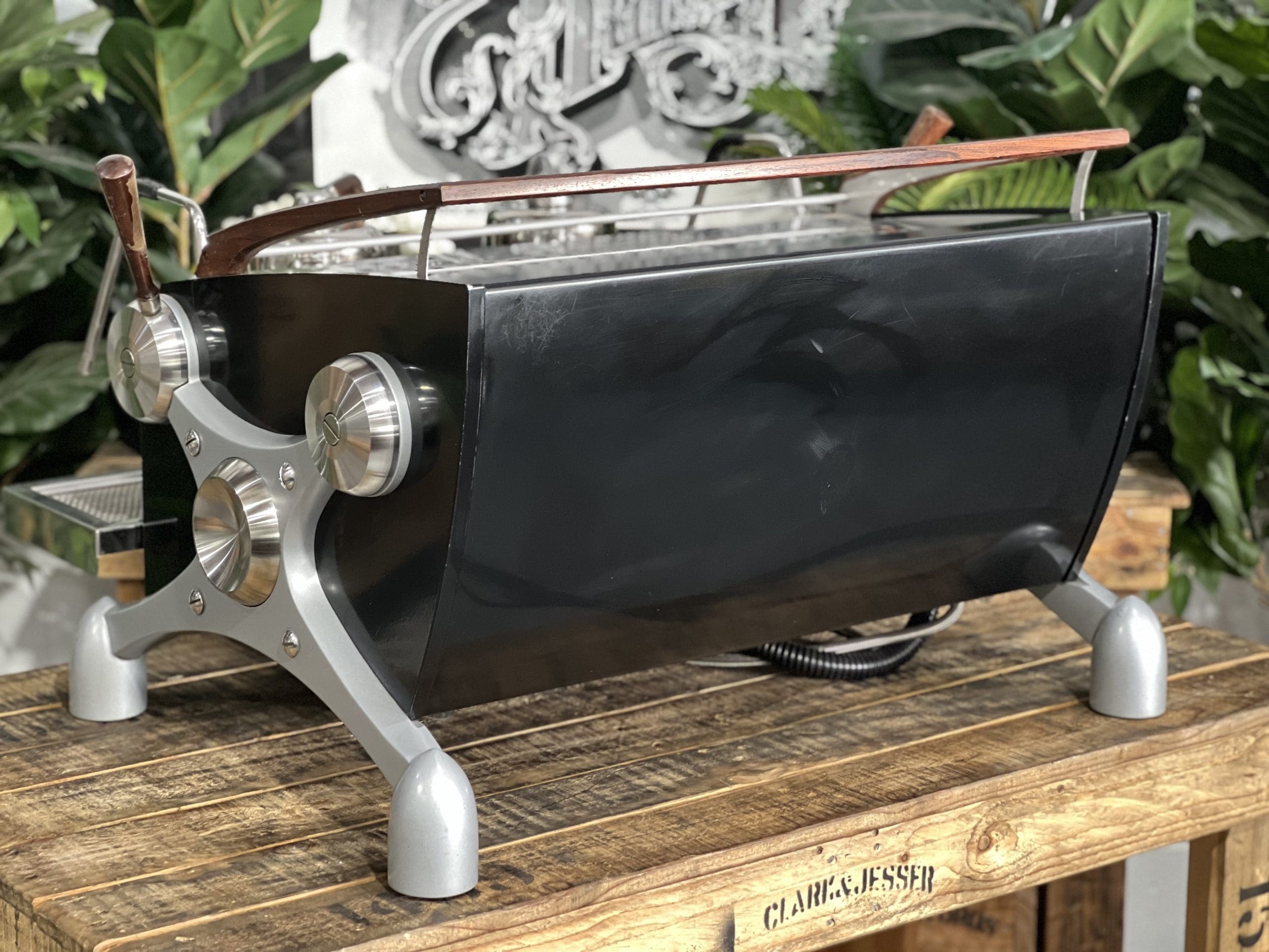 Slayer V3 2 Group Black & Timber Espresso Coffee Machine - 36693