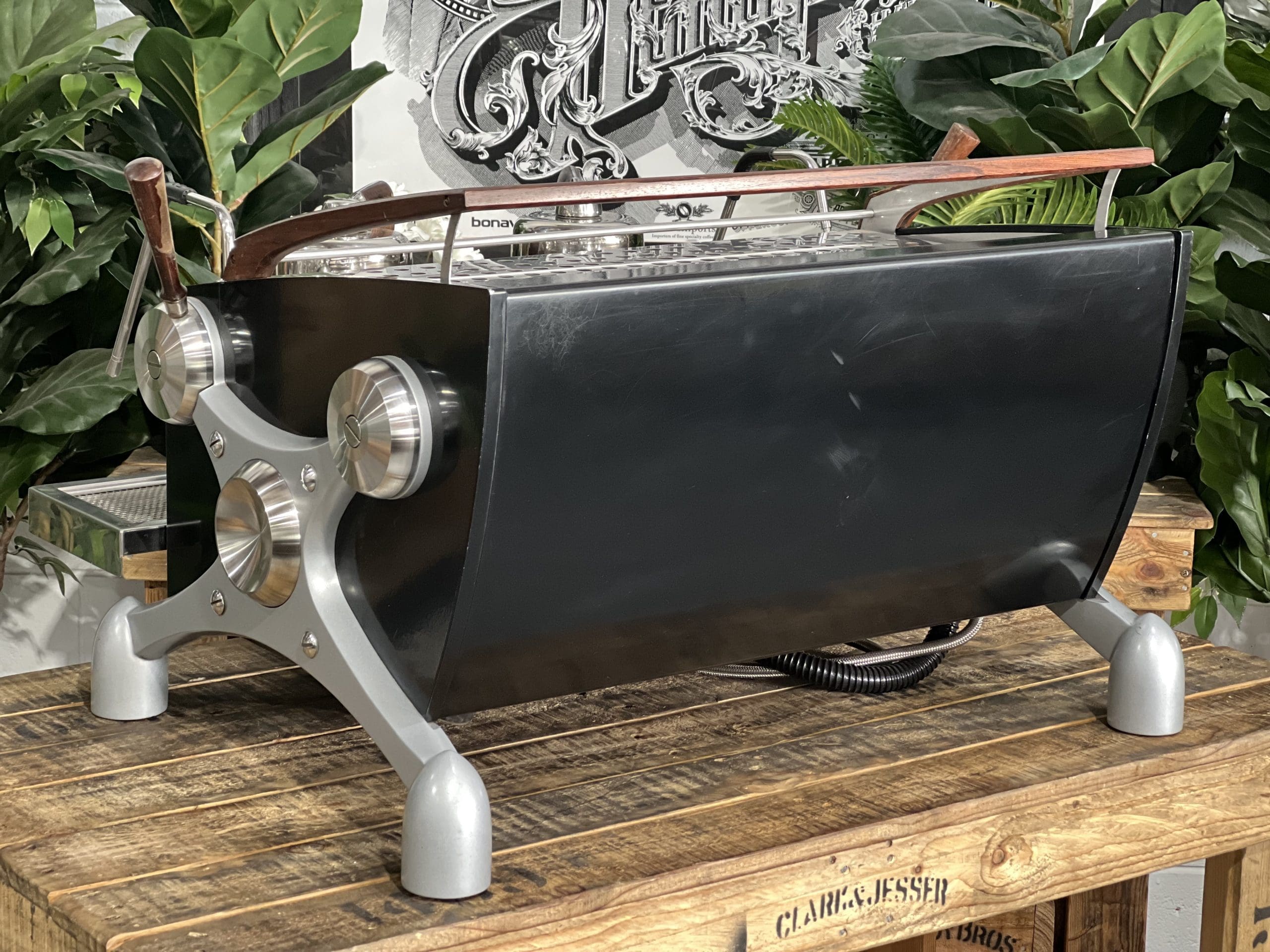 Slayer V3 2 Group Black & Timber Espresso Coffee Machine - 36693