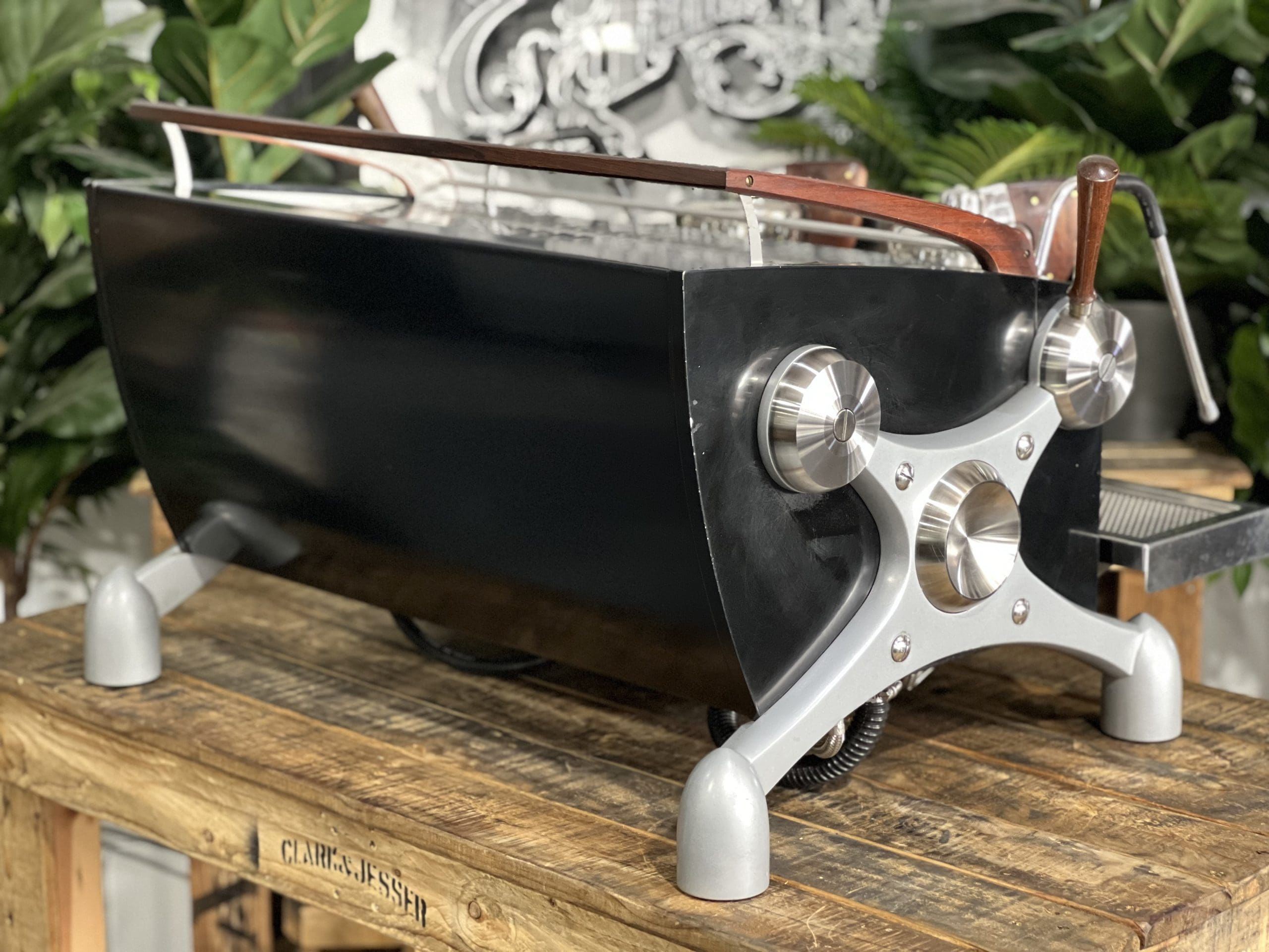 Slayer V3 2 Group Black & Timber Espresso Coffee Machine - 36693