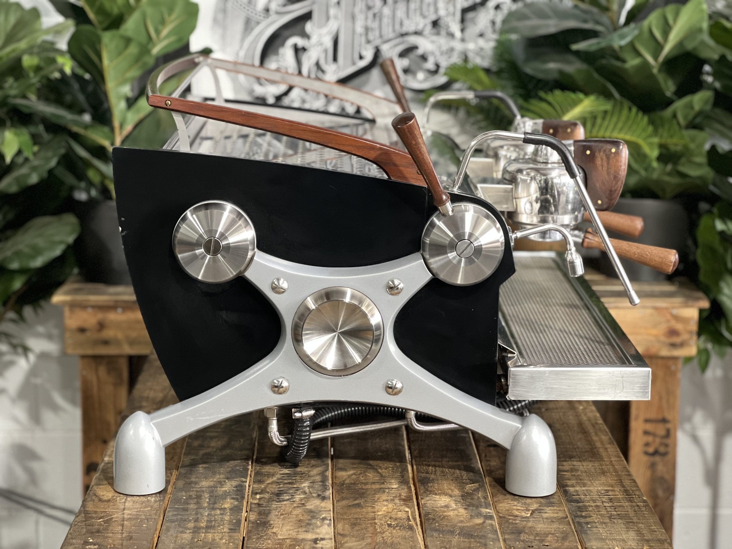 Slayer V3 2 Group Black & Timber Espresso Coffee Machine - 36693