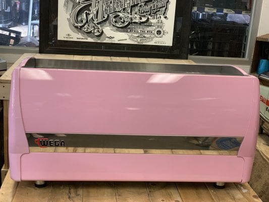 Wega Polaris - 3 Group Commercial Espresso Machine - Pink