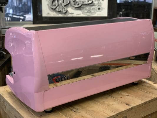 Wega Polaris - 3 Group Commercial Espresso Machine - Pink