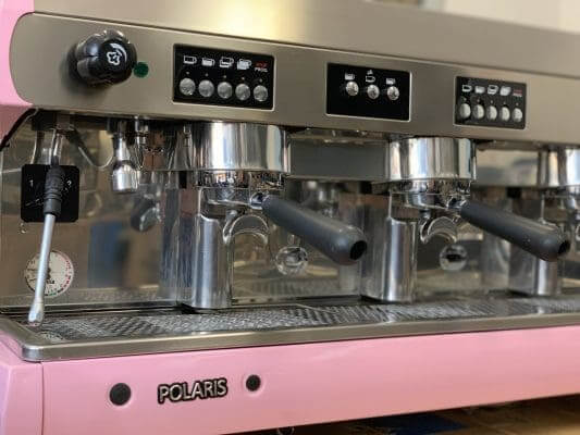 Wega Polaris - 3 Group Commercial Espresso Machine - Pink