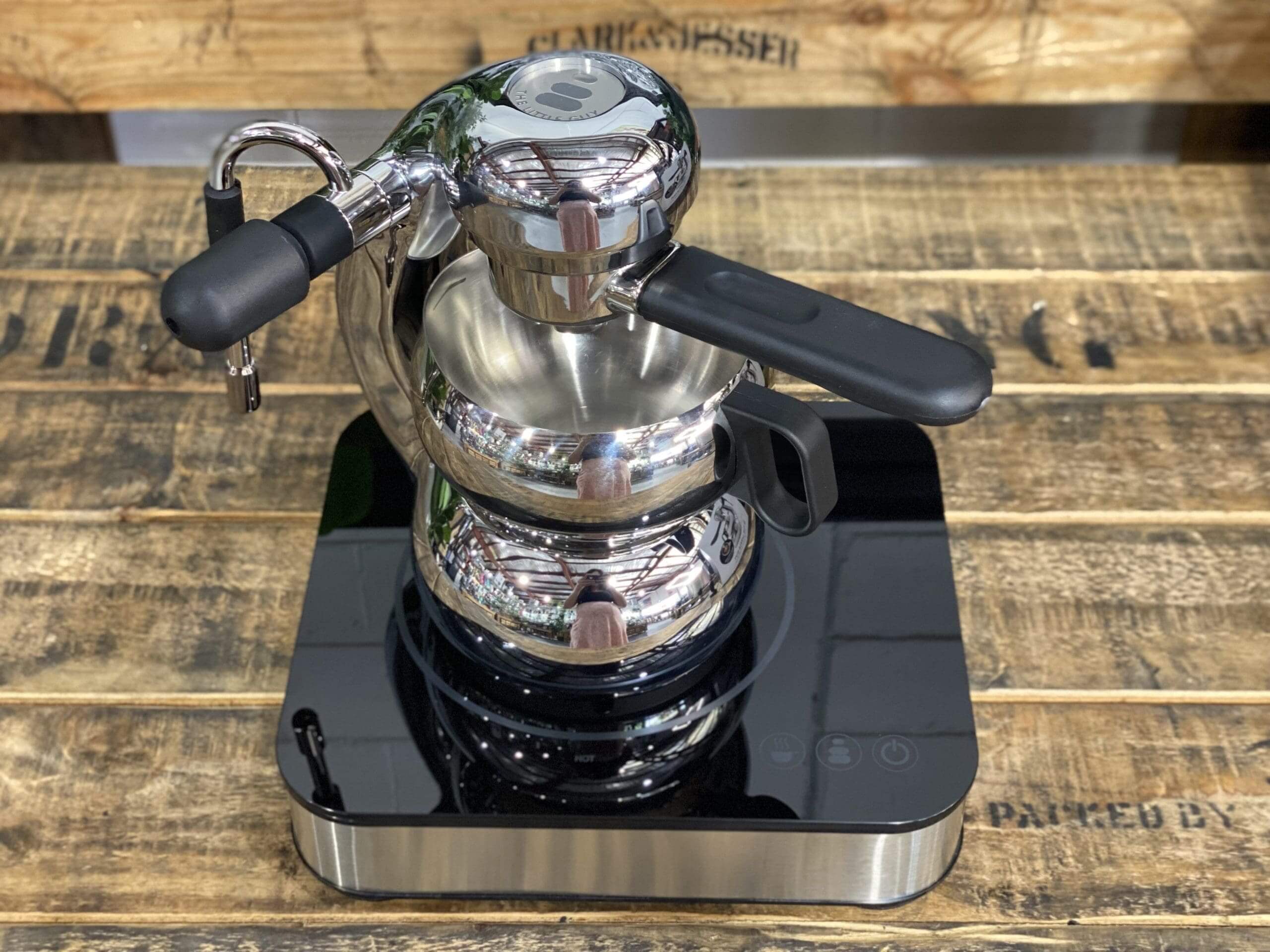 The Little Guy Stove Top With Induction Base - Stainless