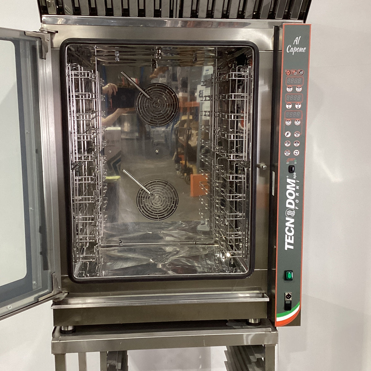 Tecnodom TDC-10VH 10 Tray Combi Oven + Stand & FED Exhaust Canopy - 916851
