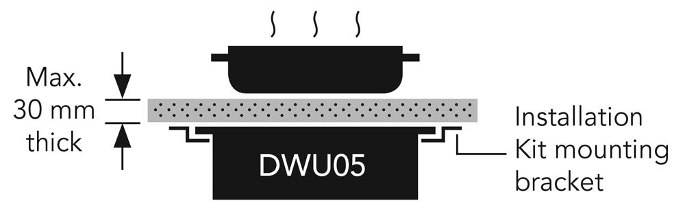 Dipo Under Counter LAVA Induction warmer - DWU05