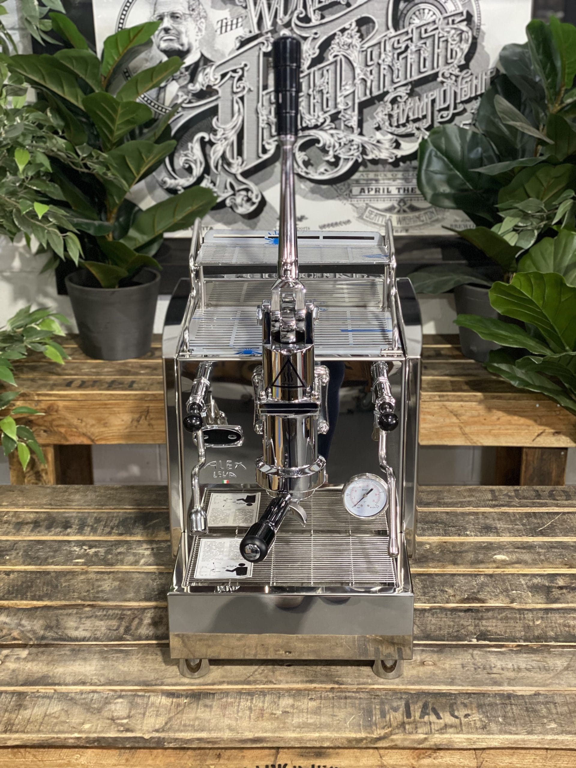 Izzo Alex Leva (Full Pull Lever) Plumbed & No Pump - 1 Group Commercial Espresso Machine