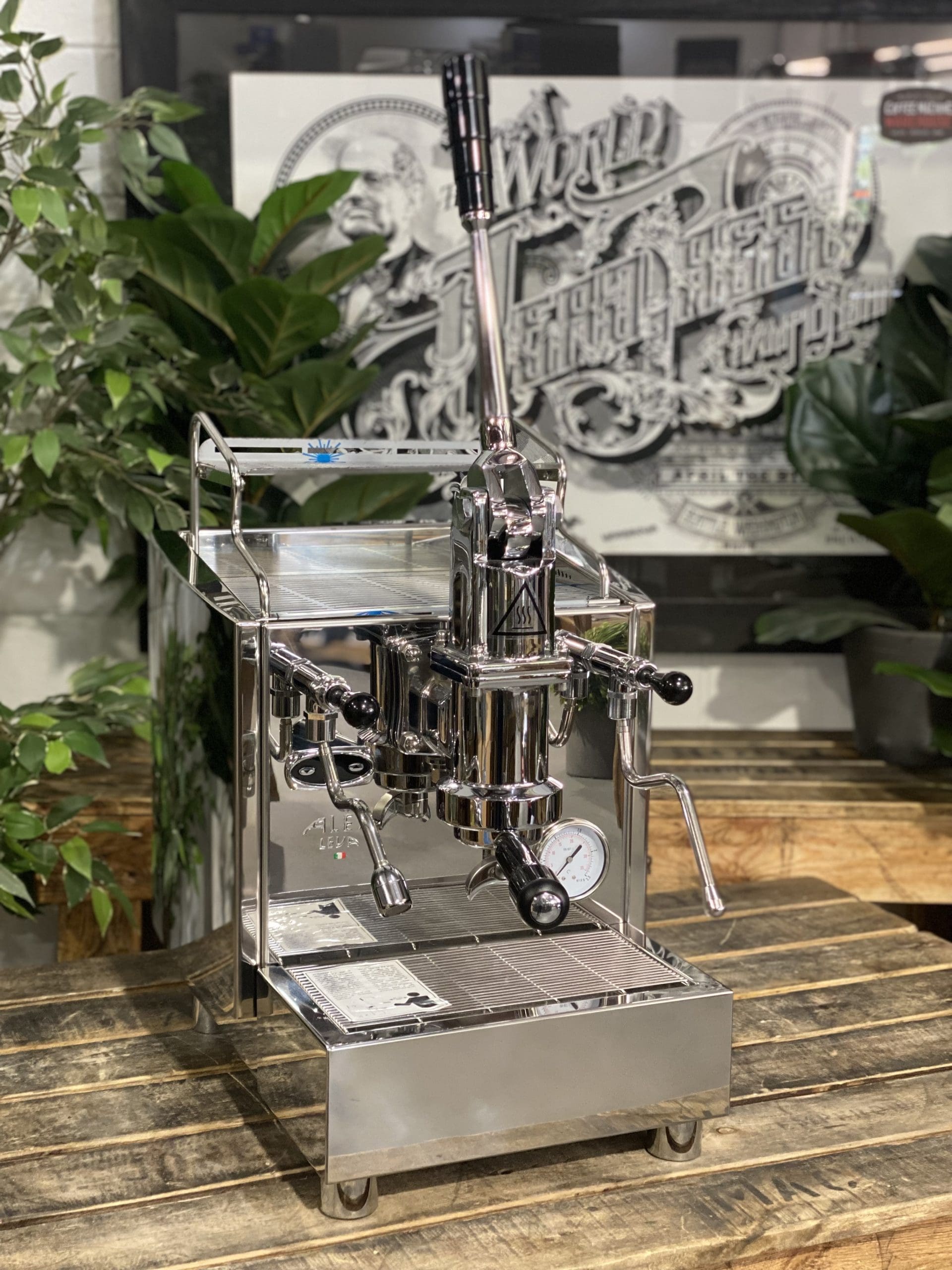 Izzo Alex Leva (Full Pull Lever) Plumbed & No Pump - 1 Group Commercial Espresso Machine