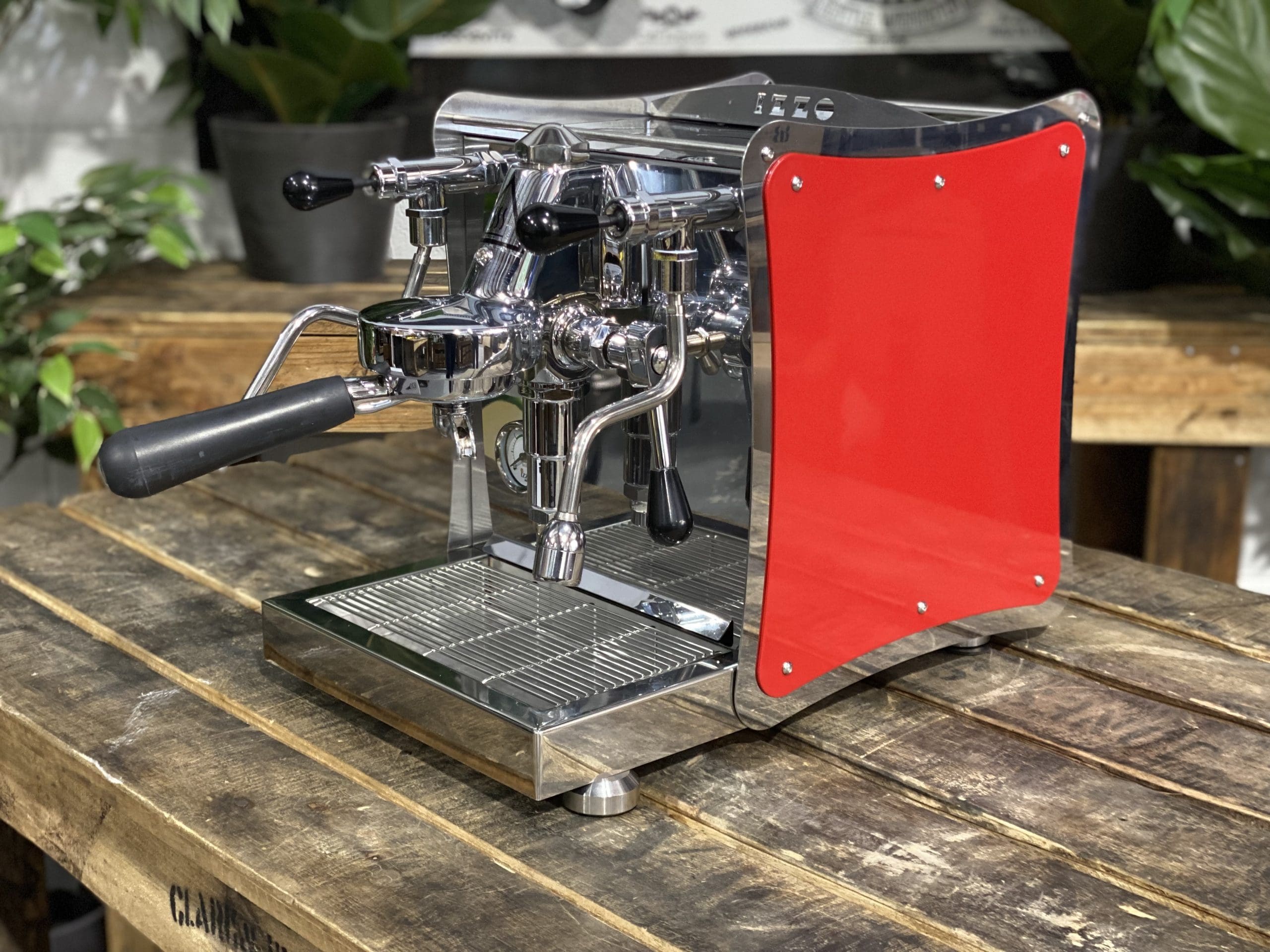 Izzo Vivi Flat - 1 Group Commercial Espresso Machine - Red