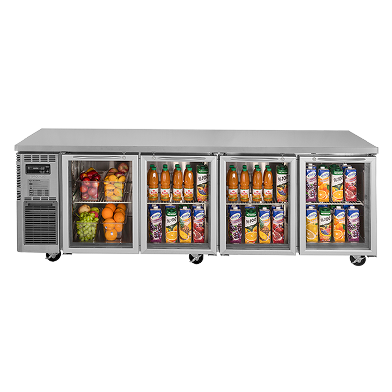 Turbo Air Undercounter 4 Glass Door Fridge KGR24-4-N